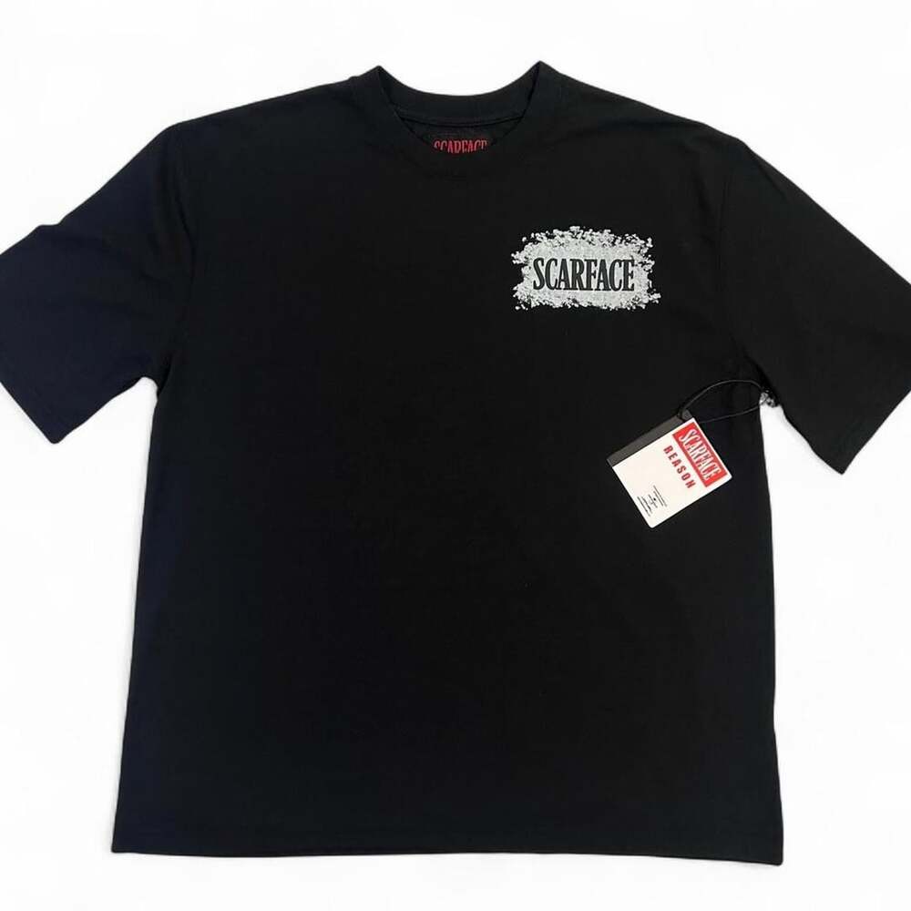 Reason x Scarface T-Shirt Size M Black Money Power Respect Graphic